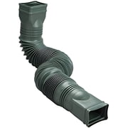 Flex-Drain Downspout Extension Flex-A-Spout - Bendable Plastic - 2 Pack, Green