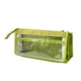 thumbnail image 3 of Dopebox Plastic Pencil Boxes Stackable Design Portable Office Pen Bag with Zipper Portable Pen Bag Multifunctional Pencil Case, Zipper Pencil Case (Black), 3 of 8