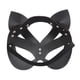 thumbnail image 2 of Máscara de Gatúbela - Máscara de mascarada de juego de rol de gato de media cara de Halloween para mujer Ehuebsd Libre de BPA, 2 of 4