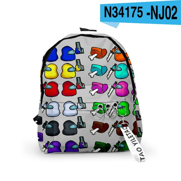 Nouveaux Sacs à Dos Mignons Among Us pour Garçons Imperméables 3D Dessin Animé Among Us Sac à Dos Scolaire Sac à Livres Among Us Imprimé Personnages Sac à Dos Sac à Bandoulière Camping Voyage Durable Sacs à Dos Étudiants-20
