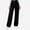 Black, variant on Women Pull On Denim Jeans High Wiast Wide Leg Baggy Pants Plus Size Stretchy Casual Trousers Light Blue Size 3XL