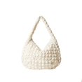 thumbnail image 3 of Designer Ruched Handbag Luxury Nylon Quilted Padded Crossbody Bag Casual Large Capacity Tote Shoulder Bags, 3 of 3
