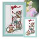 thumbnail image 1 of Kit Punto Cruz Con Media Gato Estampada Algodón Ecológico 16CT Bordado 30x43 Cm, 1 of 9