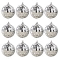 thumbnail image 2 of Neinkie Decorative Ball Easy to Hang Adding Atmosphere Bright Color Festive Disco Reflective Glass Ball for Party, 2 of 9