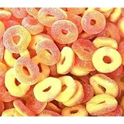 Peach Rings Gummy Candy, Bulk Pack, 2 Pounds