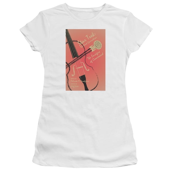 Star Trek Tng Season 3 Episode 2 Junior Women's Sheer T-Shirt White
