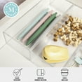 thumbnail image 4 of Martha Stewart Brody 3 Pack Stack and Slide Plastic Tray Office Desktop Organizer, 3" x 7.5", 4 of 10