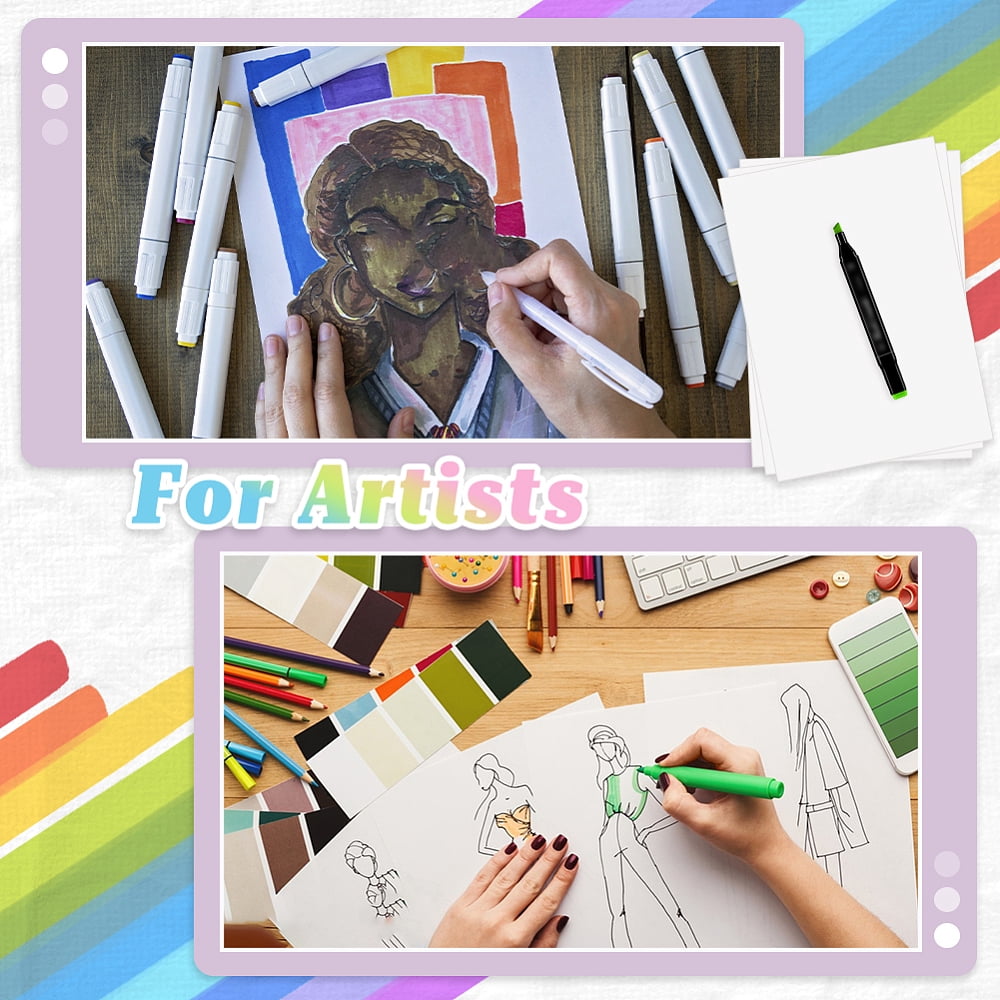 A4 Watercolor Painting Papers Rectangle White 29.8x21x0.01cm 100 sheets/set for making