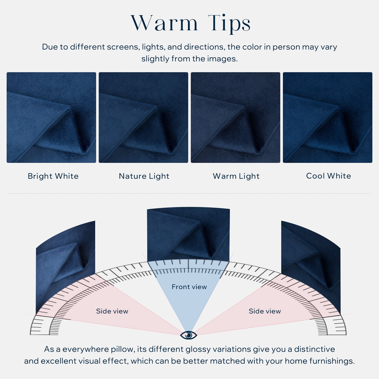 Phantoscope Soft Silky Velvet Throw Pillow Covers 20x20 Inch Set of 2 Decorative Cushion Covers for Couch Sofa Bedroom Living Room, Pillow Cases Only, Navy Blue