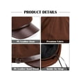 thumbnail image 3 of Deago Newsboy Hats for Women Men Winter Warm Visor Pageboy Cabbie Beret Cap 8 Panels Vintage Baker Hat (Coffee), 3 of 8