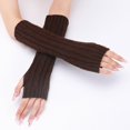 thumbnail image 5 of Kukuzhu Arm Warmers Y2K Rib Knit Arm Warmers Fingerless Grunge Gloves Gyaru Lolita Y2K Accessories Harajuku Arm Sleeves, 5 of 5