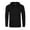 204 Black, variant on ZIMEGO Men's Long Sleeve Casual Hoodie - Athletic V-Neck Henley Pullover Shirt