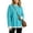 Sky Blue #102, variant on Women's Layered Look Knit Sweater Long Sleeve Contrast Ribbed Cuffs and Hem Side Slit Relaxed Fit Pullover