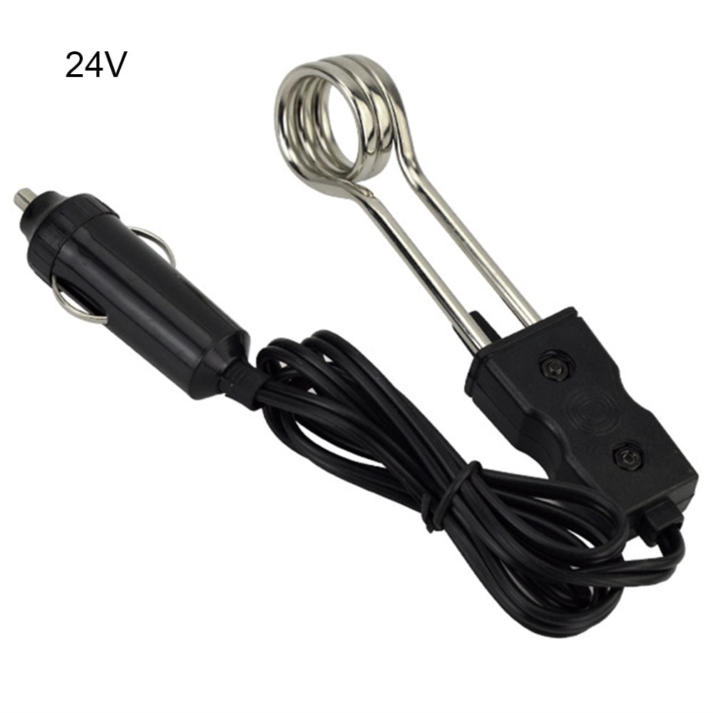 Portable 12V/24V Electric Car Boiled Immersion Water Heater for Traveling Camping Picnic