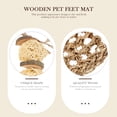 thumbnail image 4 of Brown Synthetic Pet Grinding Pad for Small Animals Durable High-Quality Wood Material, 4 of 8