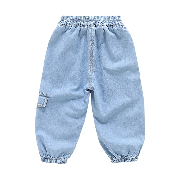 XXWXYD Toddler Baby Baggy Jeans Children's Boy Cargo Joggers Boys Girls Harem Pants Pull On Denim Joggers Loose Elastic Waist Anti Pants Kids Boy Girl Athletiš¼ Pants