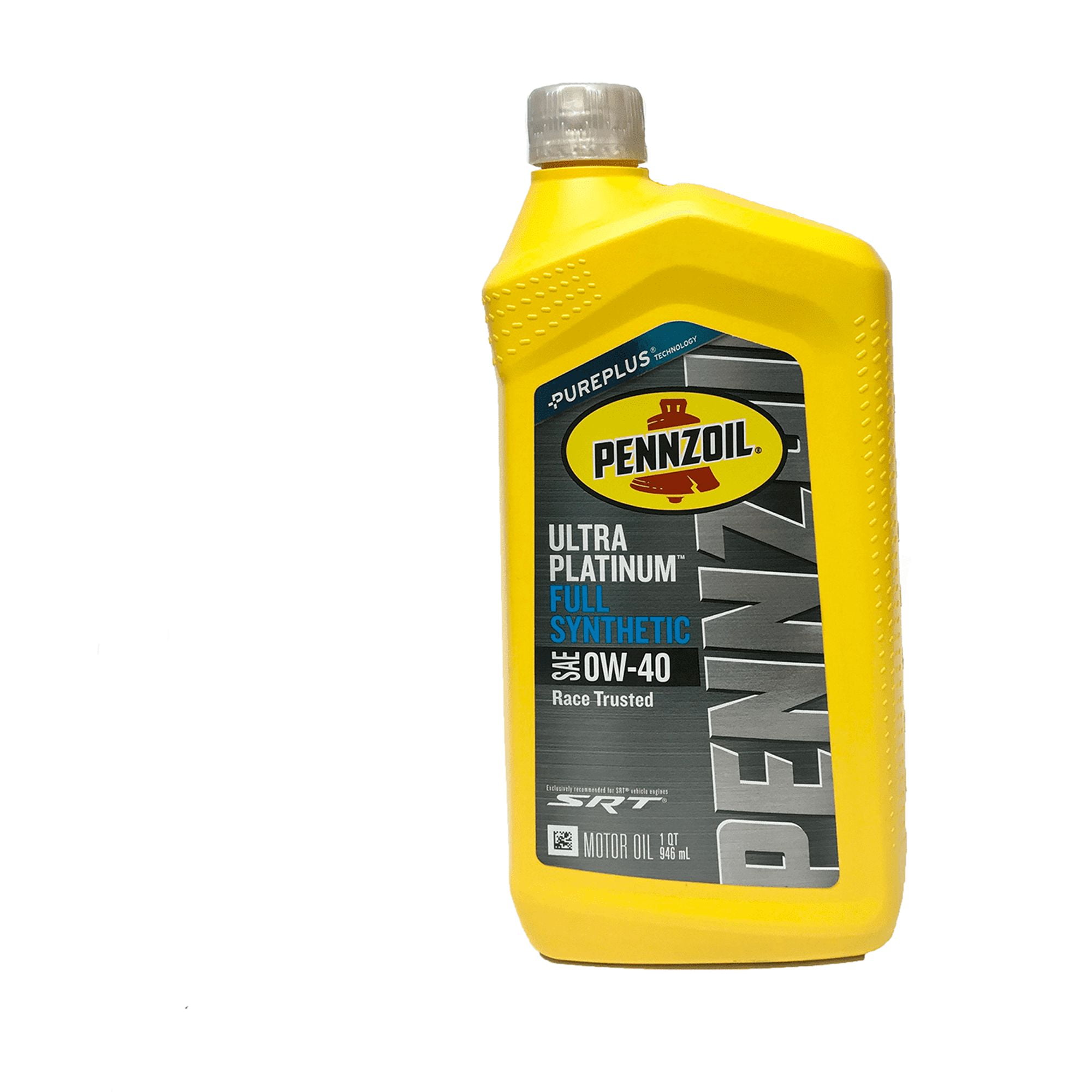 0W40 Full Synthetic Motor Oil Case Of 6 Pennzoil Ultra SRT Engines  68171066PB