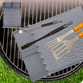 thumbnail image 1 of Feltree BBQ Grill MatGrill Pan Protective MatOutdoor Camping Grill Side Rack MatGrill Tool MatOutdoor Grill Mat, 1 of 7