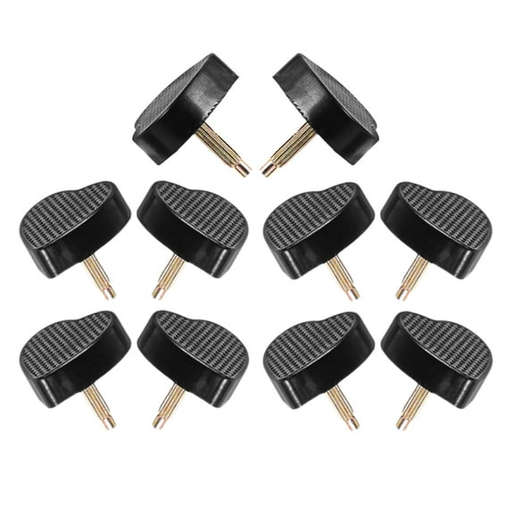 Masteelf  5 Pairs Heart Shaped High Heel Pads Clear Shoes Heels Black