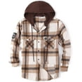thumbnail image 3 of Alex Vando Mens Button Down Shirts Regular Fit Long Sleeve Casual Plaid Flannel Shirt, 3 of 6