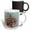 Multicolor, variant on 3drose, a Bees Nest up Close with Three Bees Working on It with a Mint Colored Backdrop, 15oz Mug