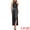 Black, variant on DARING DIVA Women's Satin Cocktail Halter Deep V Neck Sleeveless Dress L Black