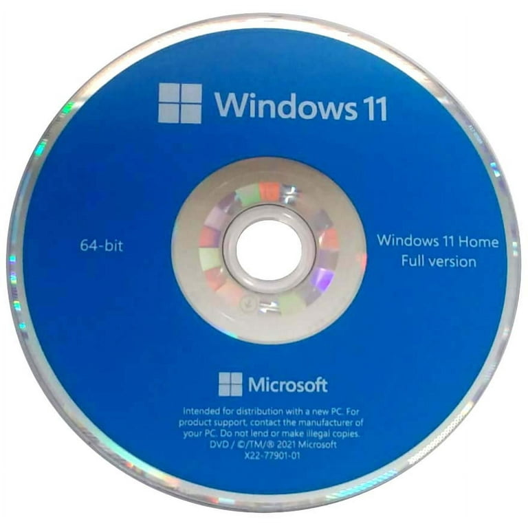Microsoft Windows 11 Home OEM 64 Bit DVD Install & Upgrade DVD Software For  UEFI Bios & Drivers DVD, 2PK