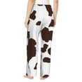 thumbnail image 6 of Pajama Pants Women, Brown Cow Sweatpants Soft Sleep Lounge Pants, Casual PJ Bottoms Pants with Pockets, 6 of 7