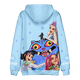 thumbnail image 4 of Pop cazadora para niña Demon Hunters Unisex Printed Anime Print Long-Sleeved Hooded Sweatshirt （Sky Blue）, 4 of 4