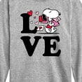 thumbnail image 3 of Peanuts - Love Snoopy  - Toddler And Youth Long Sleeve Graphic T-Shirt, 3 of 6