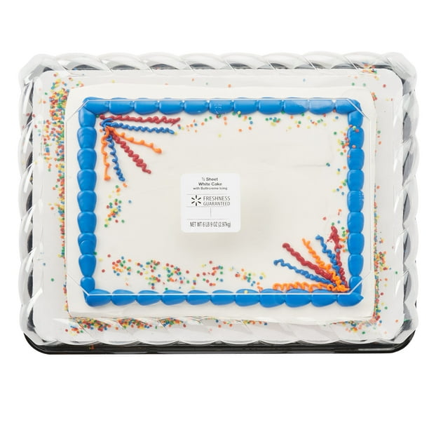 Freshness Guaranteed White Cake with Buttercreme Icing, 1