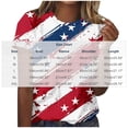 thumbnail image 3 of Qingpeng 4th of July Patriotic T Shirts for Women Summer Star Print Shirts Women's Independence Day Short Sleeve Casual Tee Tops, 3 of 5
