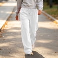 thumbnail image 6 of Aezemi Women Straight Leg Workout Sweatpants with 3 Pockets Loose Fit Comfy Soft Elastic Waist Drawstring Outerwear Womens Baggy Fashion Sports Gym Running Sweatpants XL, 6 of 7