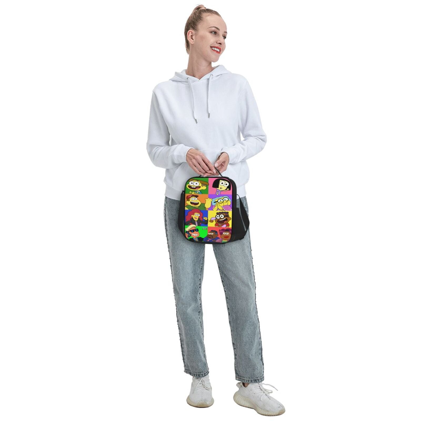 Big City Greens 3D Cartoon Lunch Bag for Women/Men, Reusable Lunch Box for Office Work School Picnic Beach, Insulated Tote Bag with Adjustable Shoulder Strap