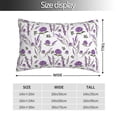 thumbnail image 2 of Fotbe Lavender Flowers Funda de Almohada Decorativa Estilo Occidental, Lujo en Algodón, Fundas para Almohadas King, Cojín Estampado para Decoración del Hogar-20"x30", 2 of 6