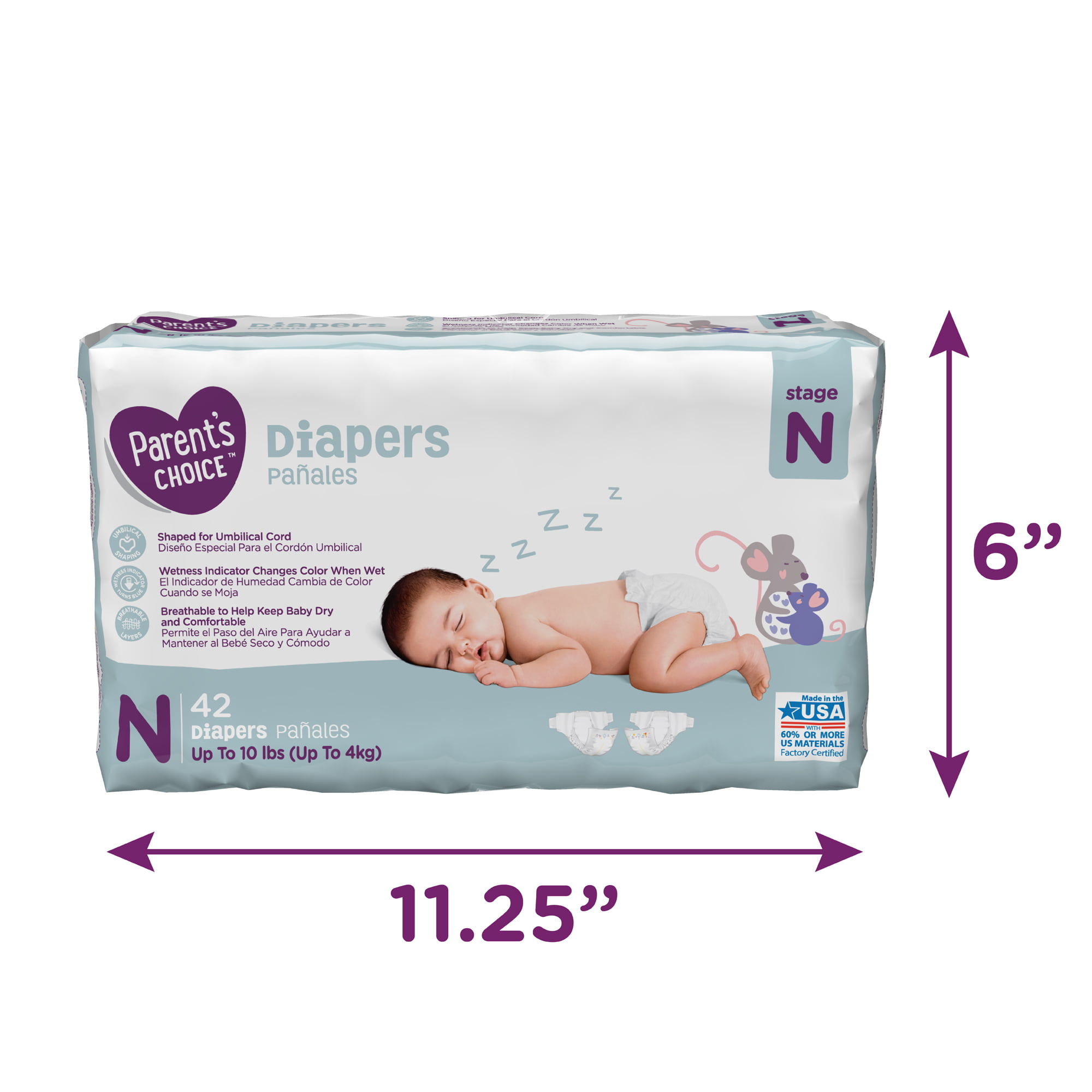 walmart parents choice size 4 diapers