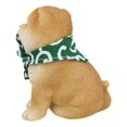 thumbnail image 3 of Chiot Shiba Inu Japonais Adorable Assis avec Écharpe Mini Figurine, 3 of 9