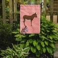 thumbnail image 2 of Caroline's Treasures BB7849GF Cotentin Donkey Pink Check Flag Garden Size , Small, multicolor, 2 of 3