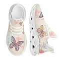 thumbnail image 1 of Zapatos vulcanizados de plataforma para exteriores con diseño floral de mariposas, zapatillas ligeras para caminar, informales,, 1 of 6