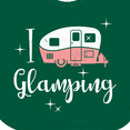 thumbnail image 4 of Inktastic I Love Glamping Girls Baby Bib, 4 of 4