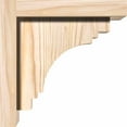 thumbnail image 3 of 5 1/2"W x 8"D x 8"H Pescadero Smooth Corbel w/Backplate, Douglas Fir, 3 of 9