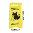thumbnail image 2 of 100Fens Funny Beware Of Cats Vomitus Mini Foldable Table Sign Double-Sided Printed Cats Themed Decor And Various Breeds And Colors, 2 of 5