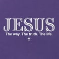 thumbnail image 5 of Wild Bobby Jesus the Way. The Truth. The Life Inspirational/Christian Women Racerback Tank Top, Purple Rush, Small, 5 of 5