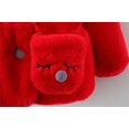 thumbnail image 5 of Infant Baby Girls Winter Coat Faux Fur Fleece Outwear Hooded Thick Warm Jacket With Bag, 5 of 8