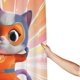 thumbnail image 3 of Cortina de ducha Superkitties con diseño de dibujos animados, con 12 ganchos, impermeable, lavable, de poliéster, para decoración del baño, 60 x 72 pulgadas, de plástico, 3 of 8