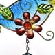 thumbnail image 3 of Campana de viento de pájaro de estilo pastoral colgante de arte del Hierro campana pintada de metal y vidrio decoración artesanal de pared pájaro azul 37*20cm Ticfox, 3 of 9