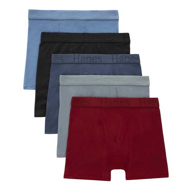 Calzoncillos tipo bóxer Hanes Ultimate Boys Originals, paquete de 5