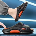 thumbnail image 5 of Men's Beach Slippers with Soft Low Arch Support Comfortable Thick Sole Anti Slip Easy To Clean, 5 of 5