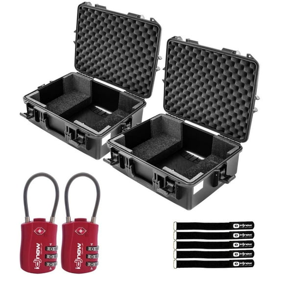 Odyssey VUCDJ3000 Pioneer CDJ-3000 Dustproof/Waterproof Cases with TSA Combination Locks Duo Package