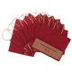 thumbnail image 1 of 10pcs Bolsas de Papel Kraft de Regalos con Manija Decoración de de Bautizo de Bebé de Cumpleaños Rojo oscuro, 1 of 9